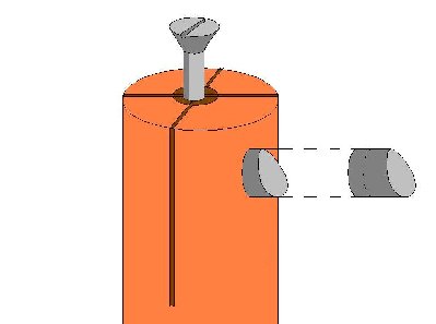 Seen here is adjustable head with angles piece of nail glued into place as the cutting tool.This idea seems to be the best to me