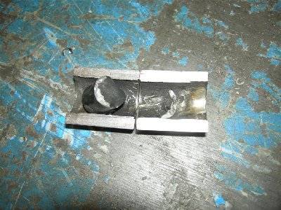 The rests of the carbide slug, originally  it was double the length.