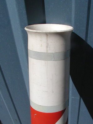 Heat crowned PVC tennis ball barrel