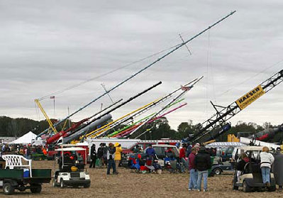 Side view of air cannons.