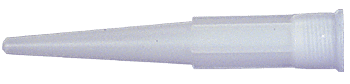 A typical caulking gun nozzle