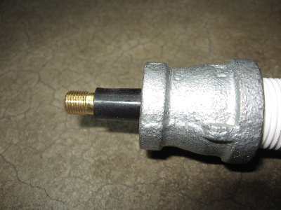 close-up of the schrader valve assembly