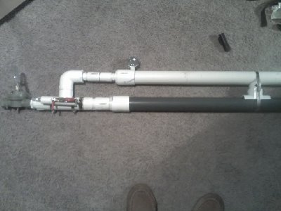 This is a view of the entire launcher.  I couldn't find 3&amp;quot; shc. 40 so I had to make a long 2&amp;quot; tank.