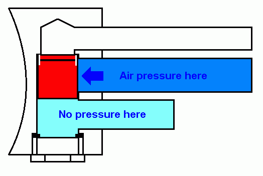 Modification to show new seal area on the barrel. It is not able to have pressure to open.