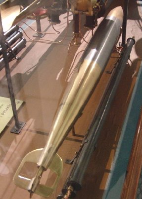 A model of a torpedo, looked very familiar :D