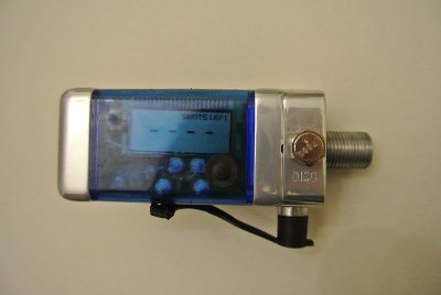 The LCD display, showing how many shots have left, nothing there because there is no air pressure to do the calculation