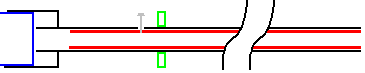 Bolt closed.  bb is held in place by magnets even when it is 'pushed' by the bolt.<br /><br />The two mating parts are angled to make sure they mate well.  There is also some teflon tape around the moving part to help seal and let the bolt slide easily.