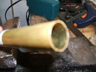 The brass pipe I made the shrouds out of.