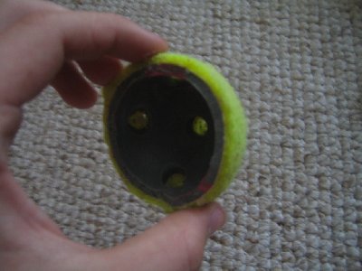 Half tennis ball bumper